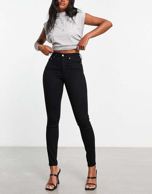 Women Clean Black Skinny Jeans – Stretch Fit | DENIMS