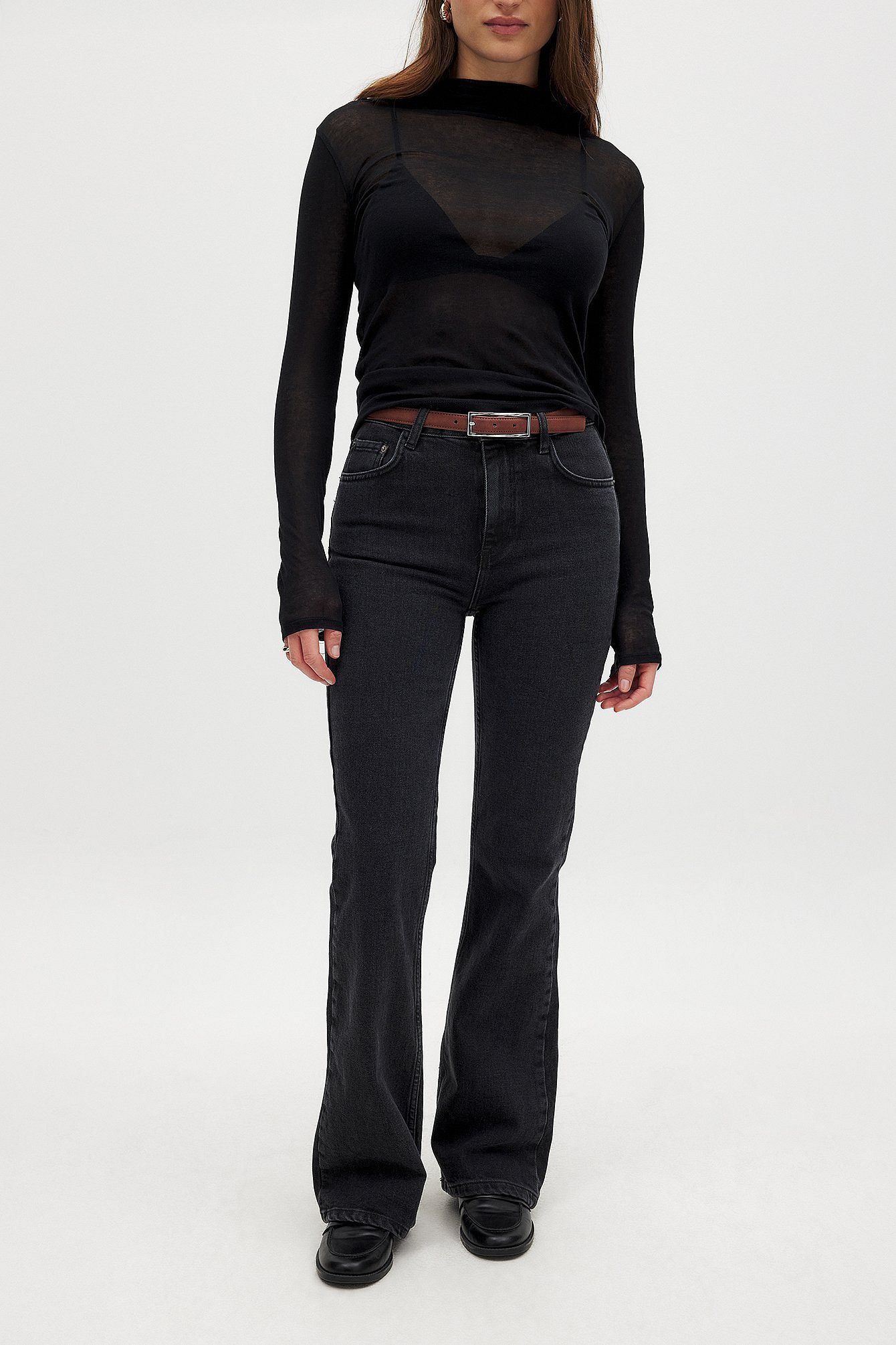 High Waist Flared Denim Jeans for Women – Trendy Retro Fit with Modern Comfort | DENIMS