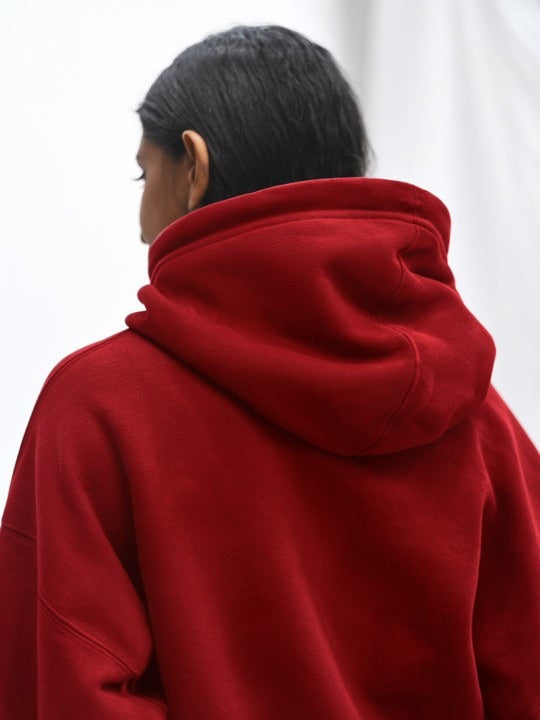 Women Typography Printed Hooded Sweatshirt – Trendy Graphic Hoodie for Winter in Pakistan | DENIMS