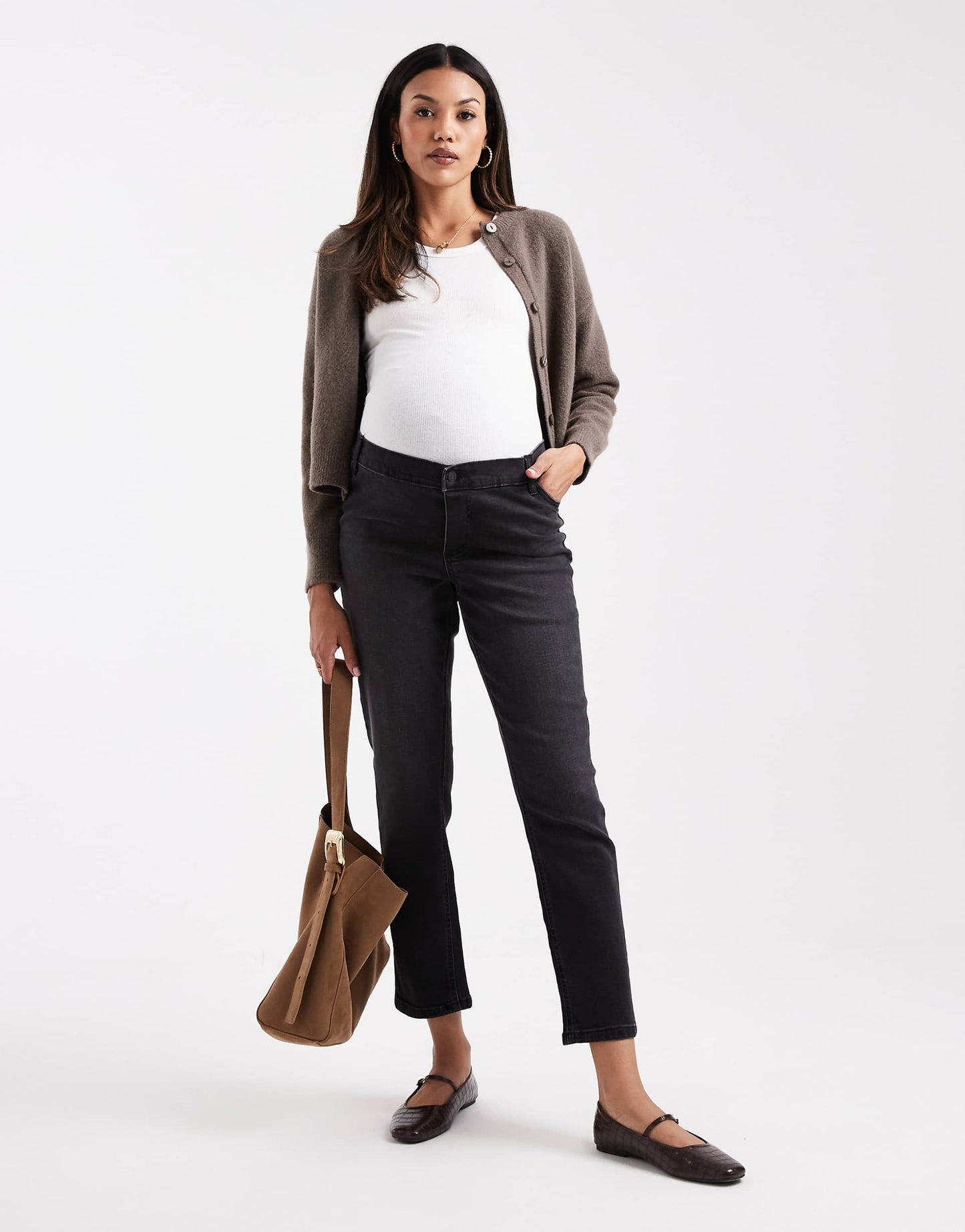 Mom Jeans in Washed Black – High-Waist Relaxed Fit Denim for Women in Pakistan | DENIMS