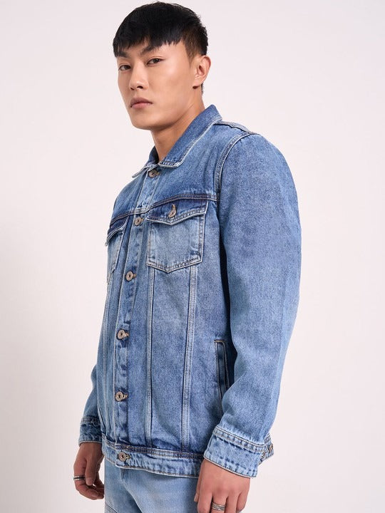 Men’s Long Sleeves Woven Jacket – Lightweight Outerwear by DENIMS Pakistan