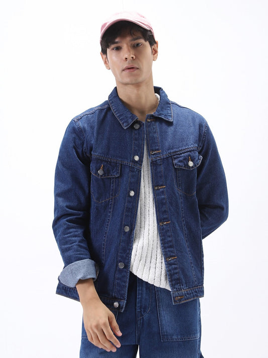 Men’s Regular Fit Sleeveless Washed Denim Jacket by DENIMS – Stylish Vest for Casual Wear in Pakistan