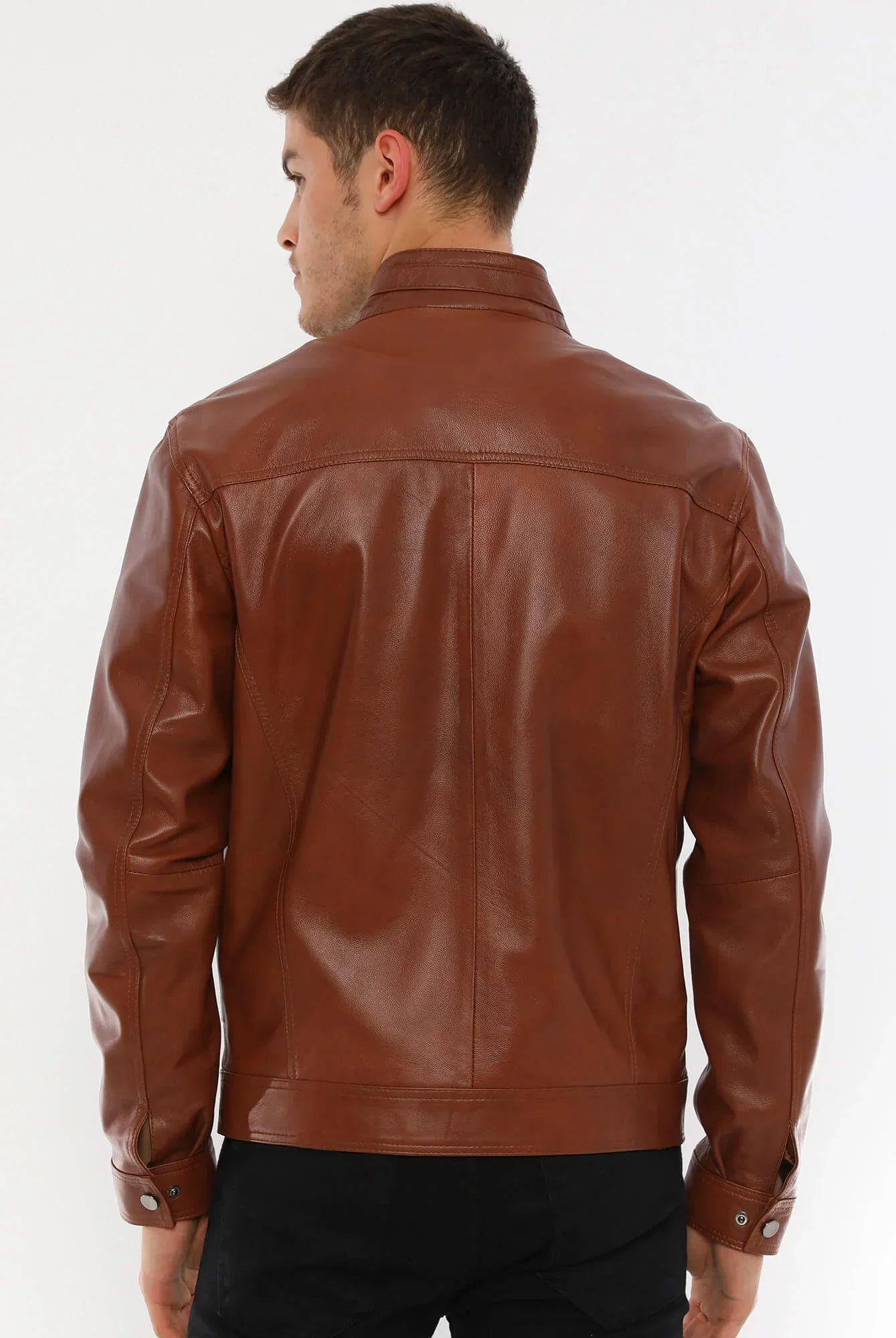 Pedro Tan Leather Jacket For Men