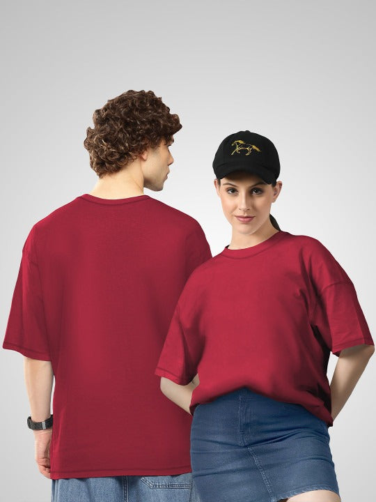 Unisex Twistform Twinny Zone Pack of 2 Solid Cotton Oversized T-Shirts – Trendy Streetwear in Pakistan | DENIMS