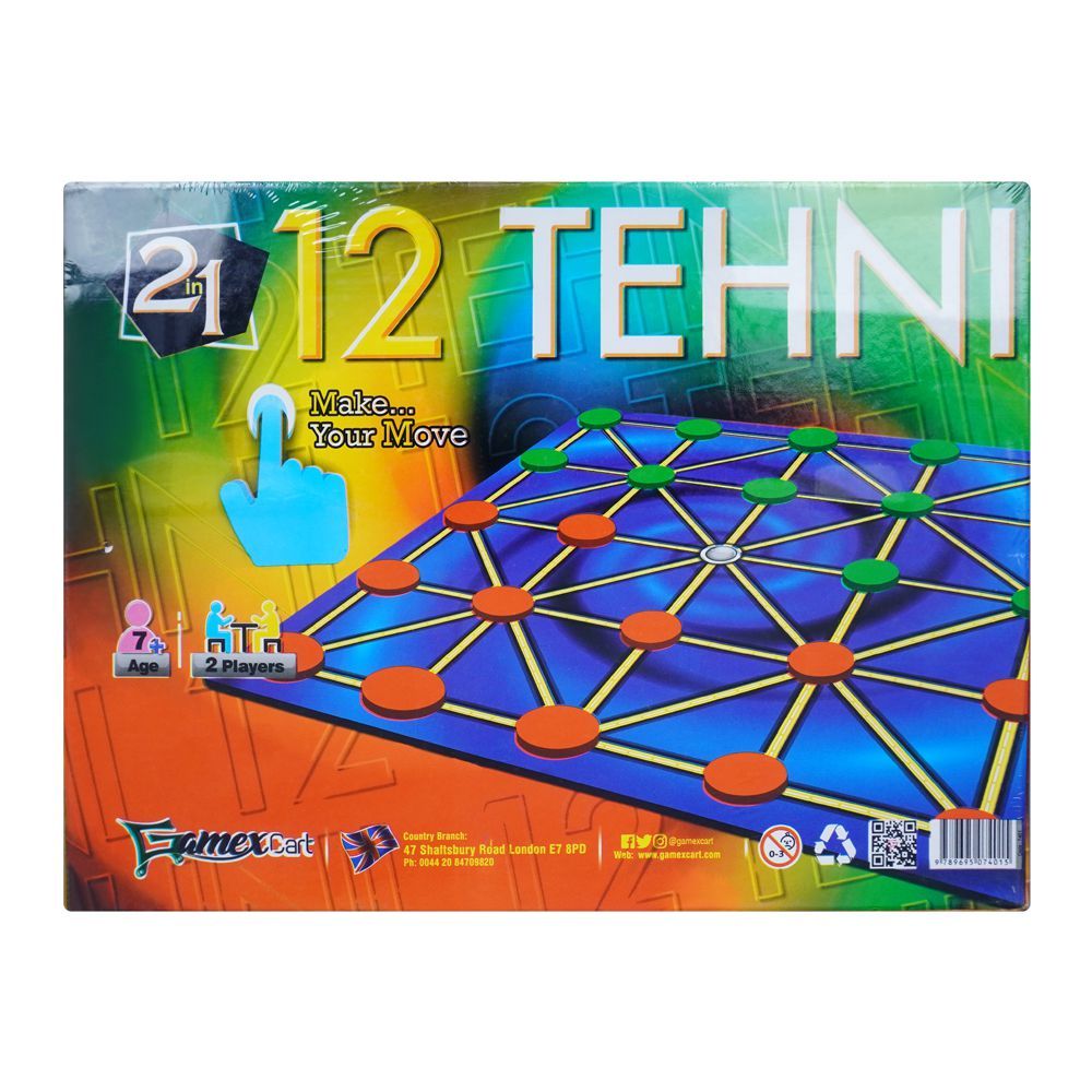 2-In-1 Sequence/12 Tehni Board Game, For 7+ Years