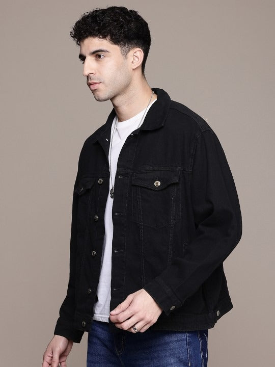 The Life Co. Oversized Trucker Pure Cotton Denim Jacket – Stylish Streetwear for Men in Pakistan | DENIMS