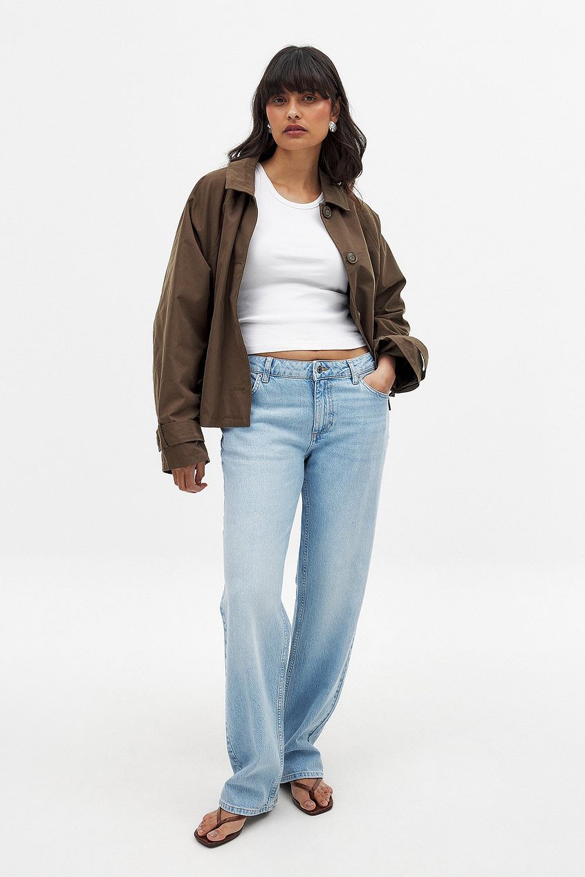 Women Straight Low Waist Jeans – Low-Rise Straight Leg Denim, Street-Ready Comfort | DENIMS