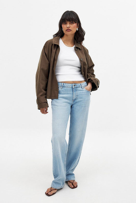 Women Straight Low Waist Jeans – Low-Rise Straight Leg Denim, Street-Ready Comfort | DENIMS