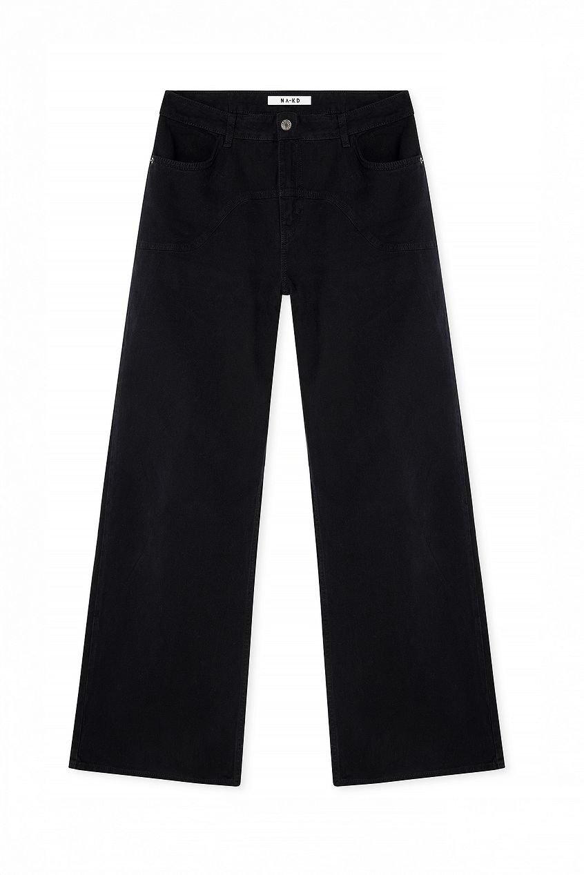 Women Wide Mid Waist Jeans – Mid-Rise Wide Leg Denim for Pakistani Women | DENIMS