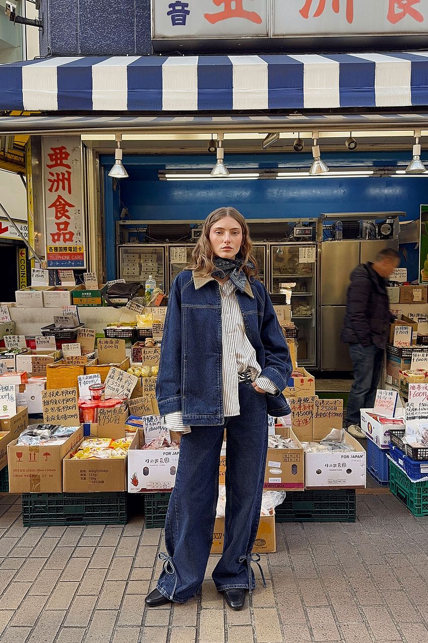 Women Tie Detail Denim Jeans – Tie-Front Waist Denim, Adjustable Fit & Fusion Style | DENIMS