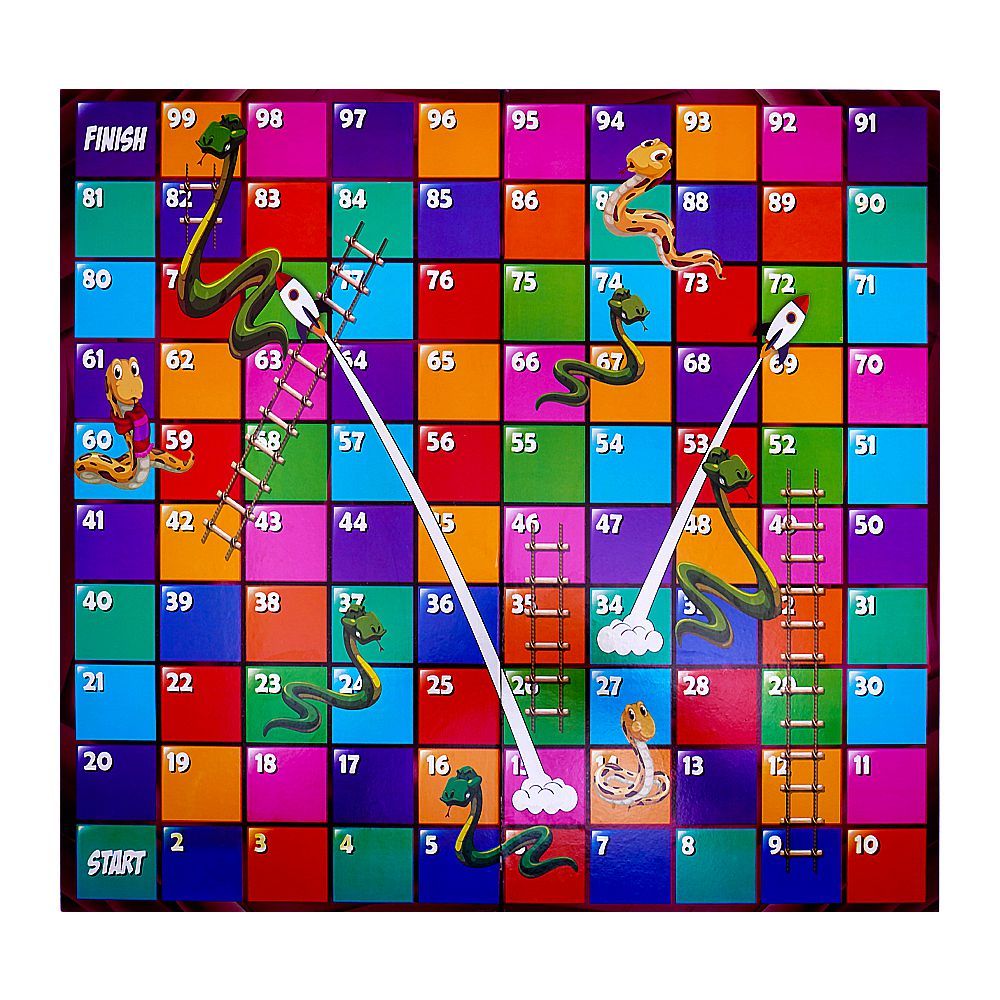 Wooden Ludo & Snack N Ladder Game