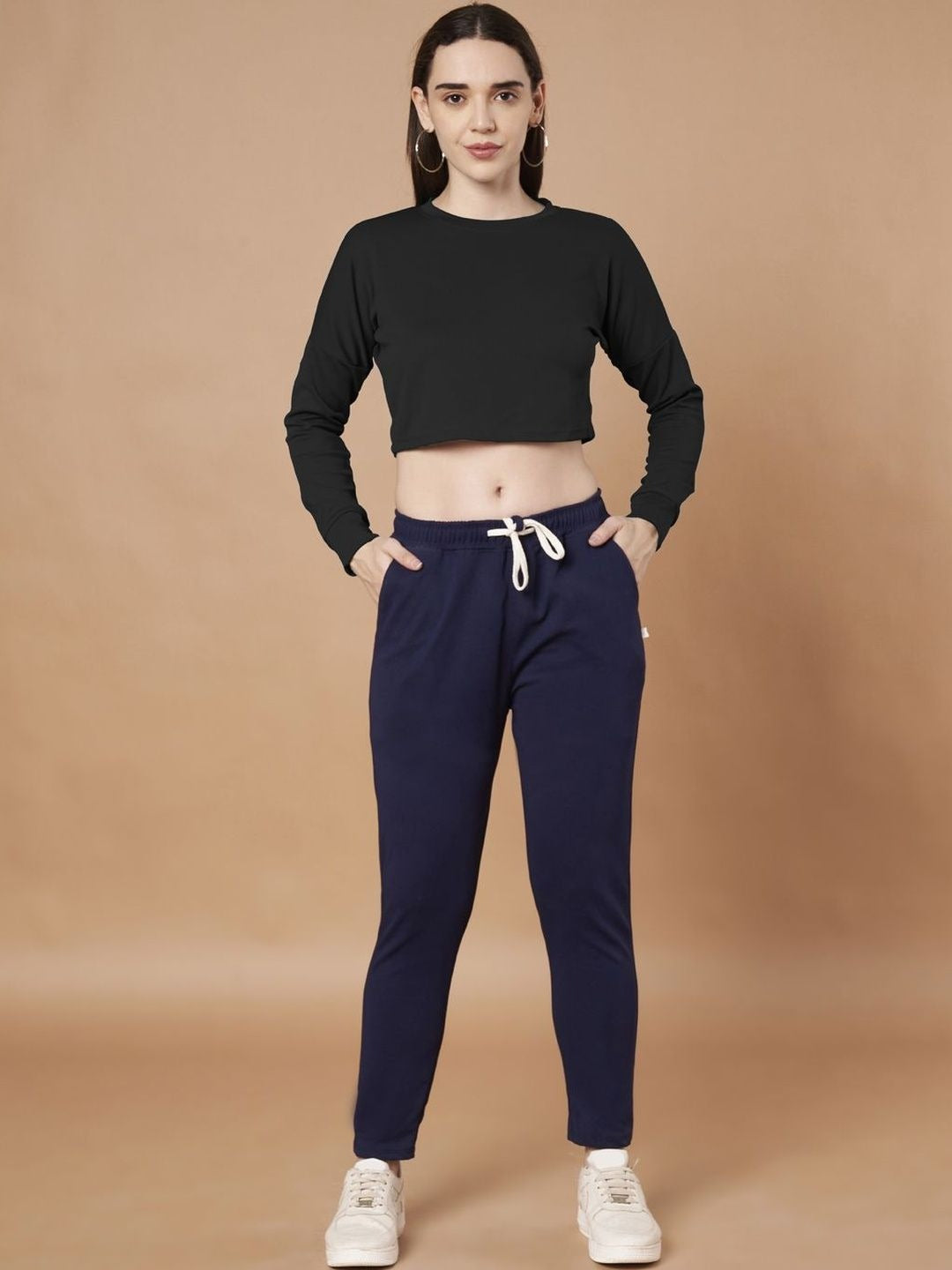 Women Long Sleeve Crop T-shirt – Trendy Casual Wear in Pakistan