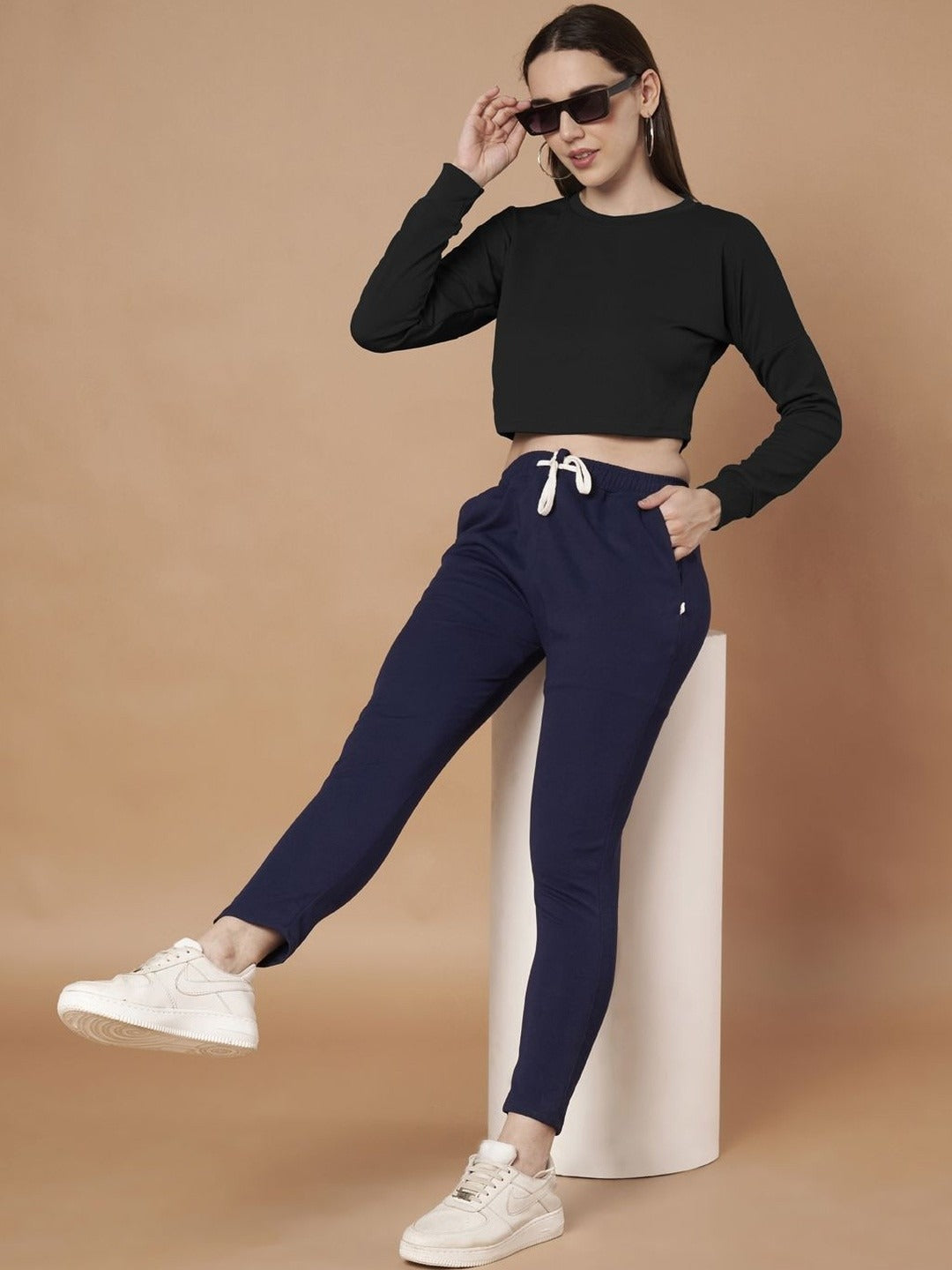 Women Long Sleeve Crop T-shirt – Trendy Casual Wear in Pakistan