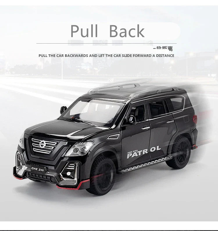 1:24 Nissan Patrol Alloy Car Model Diecasts Metal Toy | Showpiece Car