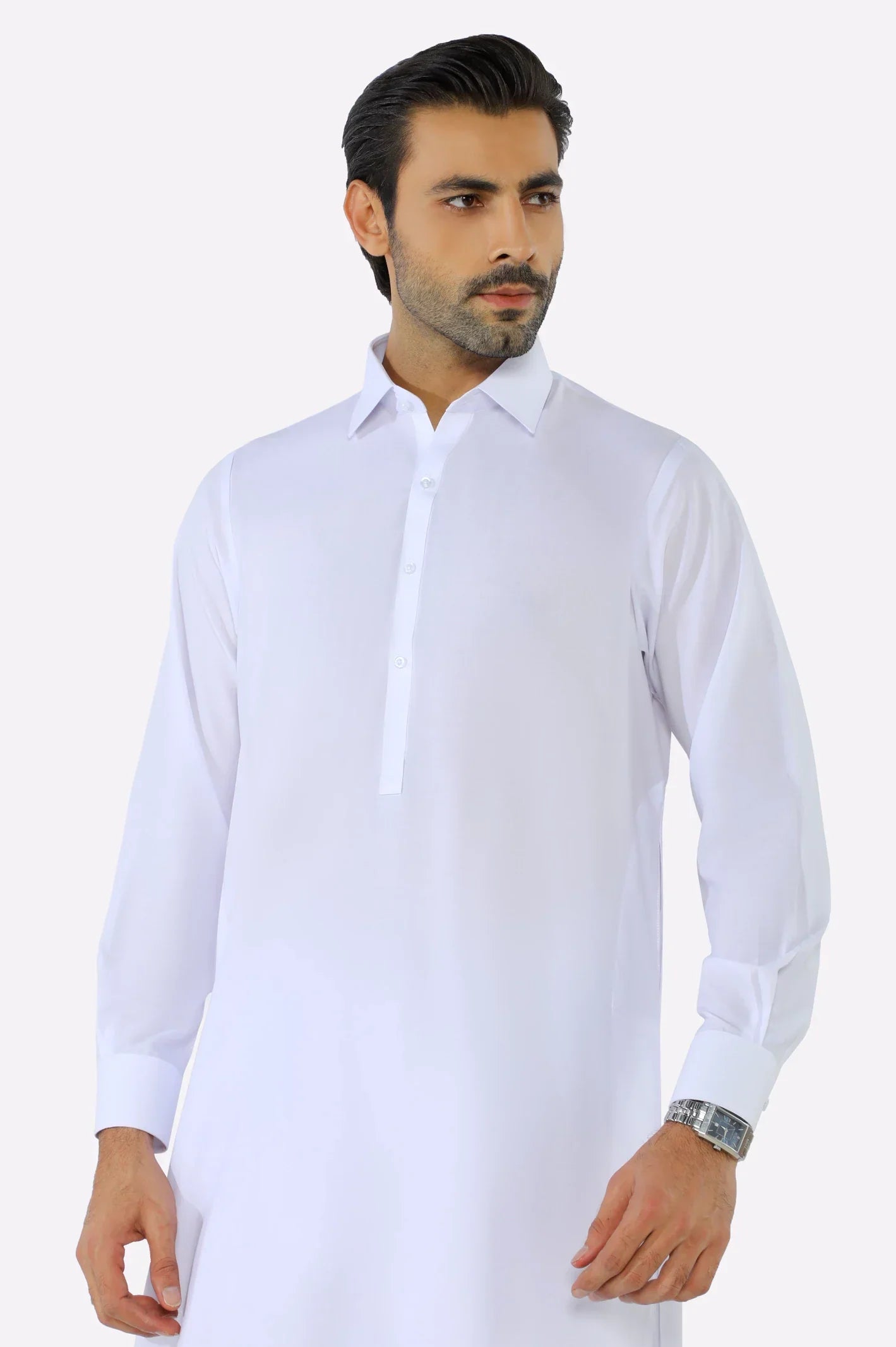 White Wash & Wear Shalwar Kameez For Men's