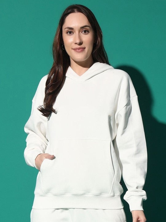 Women Anti Odour Hooded White Hoodie — Fresh & Comfortable Hoodie for Women in Pakistan