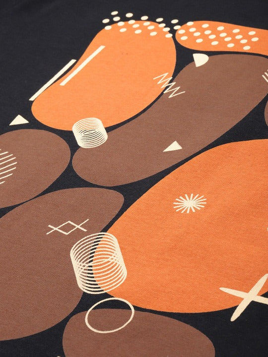 Graphic Printed Oversized Cotton T-Shirt for Women Online in Pakistan