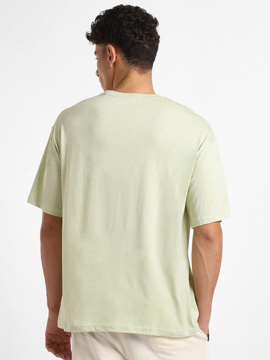 Round Neck Short Sleeves Oversized Cotton T-Shirt for Men in Pakistan | DENIMS