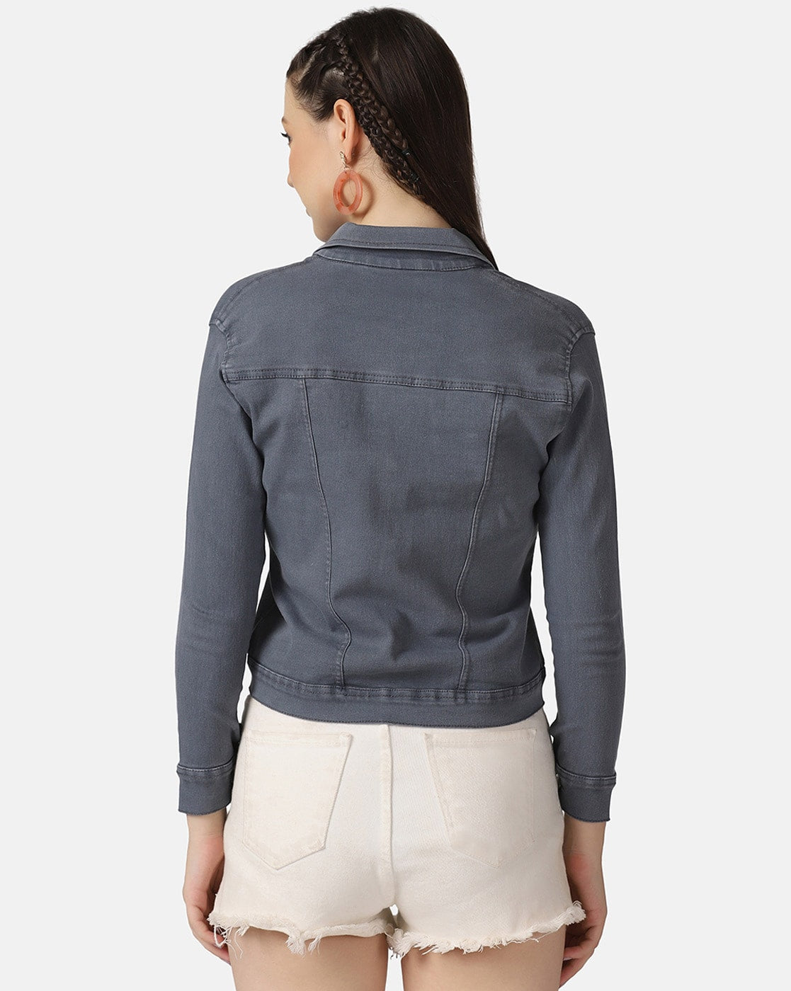 Women’s Grey Denim Jacket – Sleek, Versatile, and Timeless