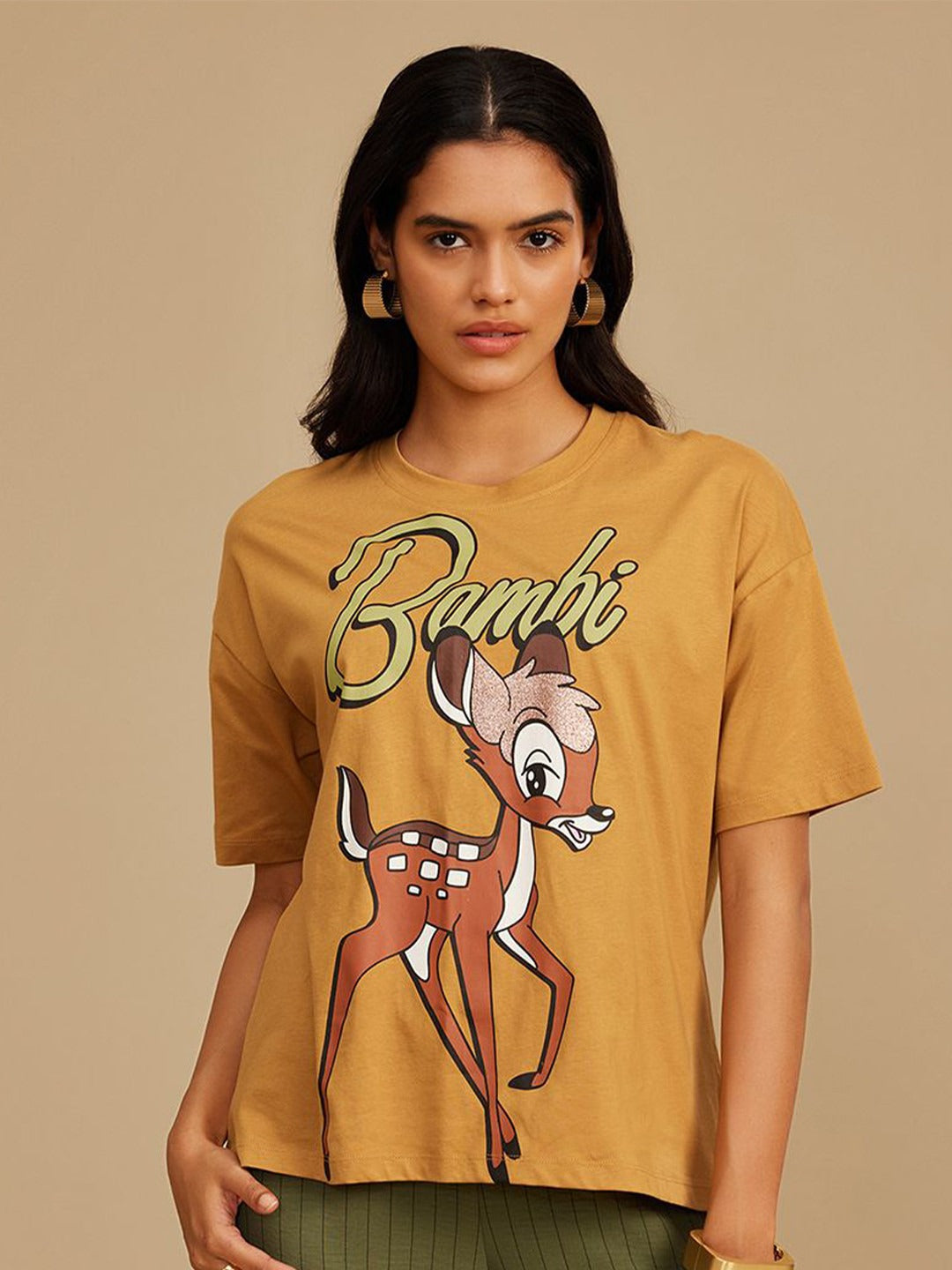 Women Animal Printed Round Neck Cotton T-Shirt – Stylish Casual Wear in Pakistan