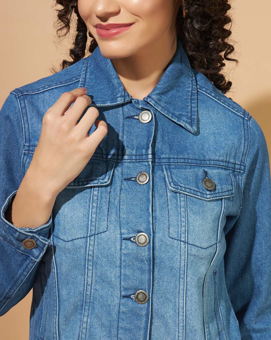 Women’s Light Blue Denim Jacket – Classic Elegance for Every Occasion