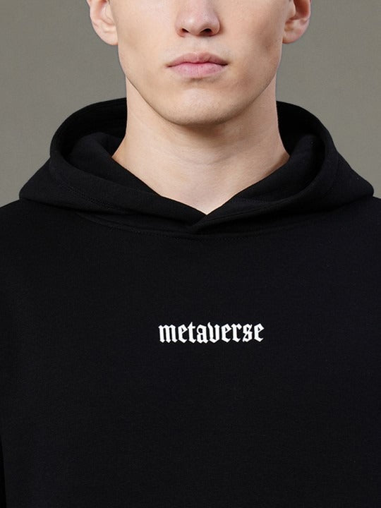 Men Graphic Print Fleece Baggy Fit Hoodie – Oversized Streetwear Hoodie in Pakistan | DENIMS