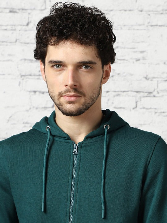 Men Zipper Hooded Sweatshirt – Cotton Fleece Full-Zip Hoodie for Men in Pakistan | DENIMS