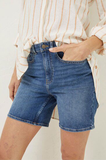 Blue Darley Denim Shorts For Women - DENIMS
