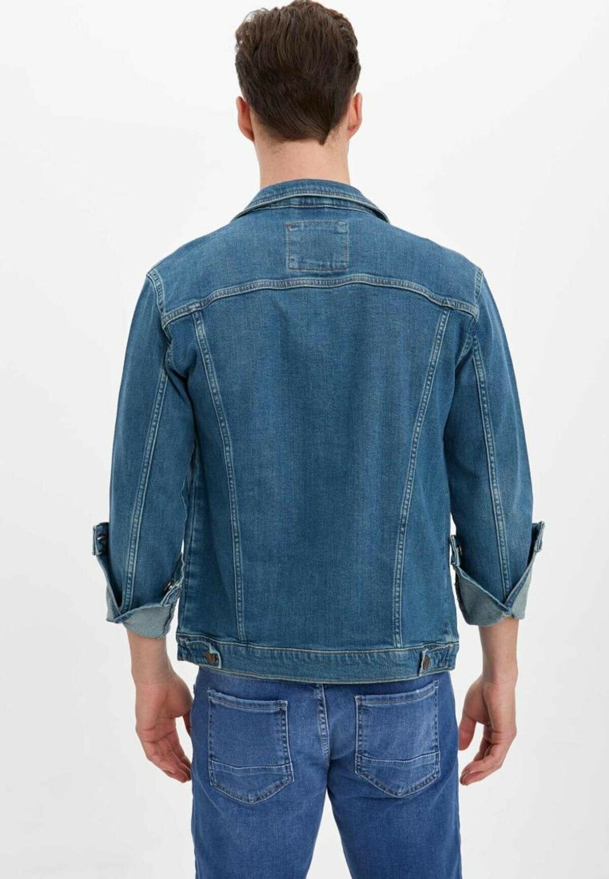 Mens Denim Jacket Stretchable Fine Lycra - DENIMS