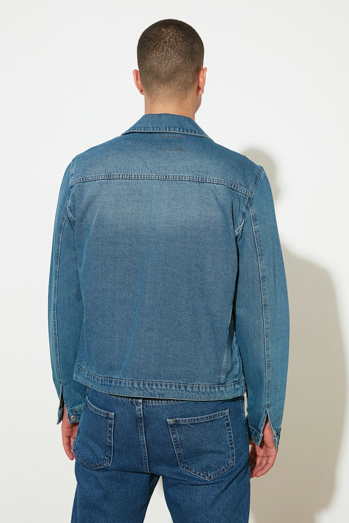 Mens Denim Jacket Stretchable Fine Lycra - DENIMS