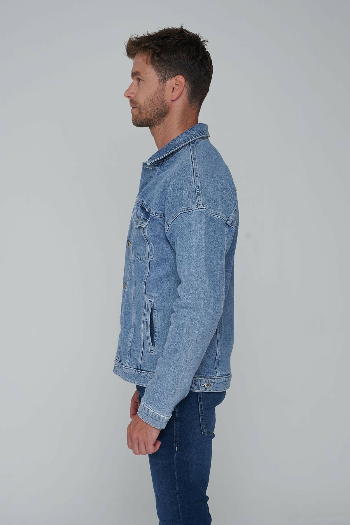 Mens Denim Jacket Stretchable Fine Lycra - DENIMS