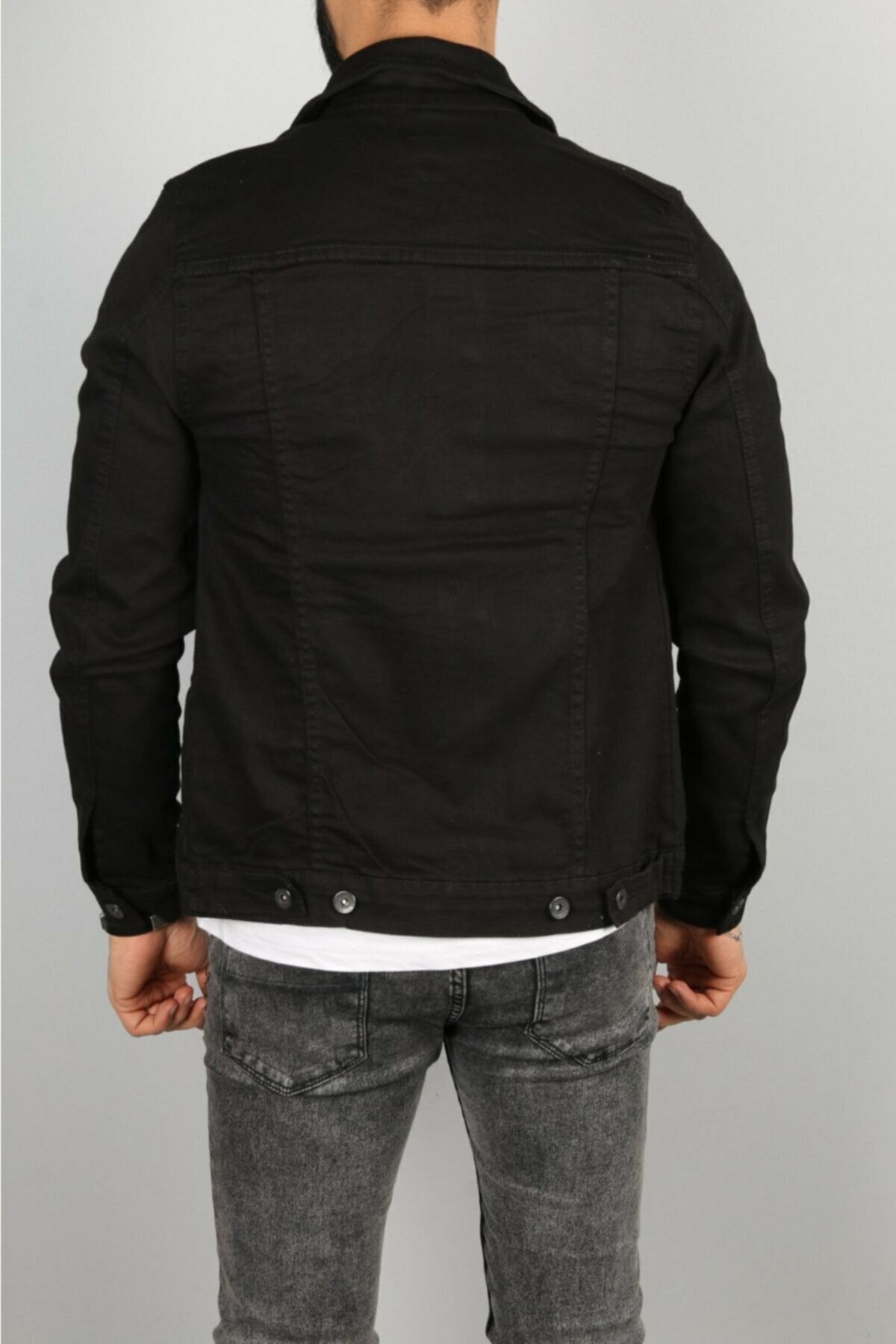 Mens Denim Jacket Stretchable Fine Lycra - DENIMS