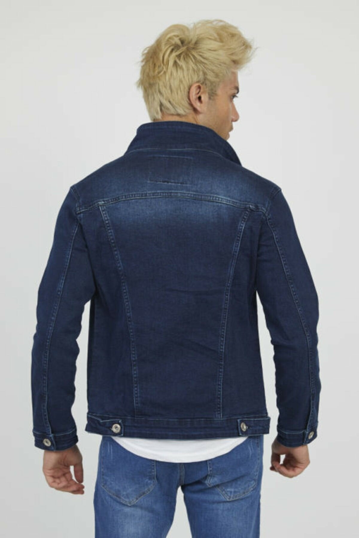 Mens Denim Jacket Stretchable Fine Lycra - DENIMS