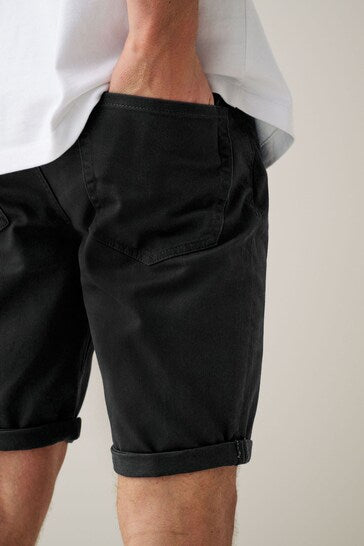 Motionflex 5 Pocket Chino Shorts For Mens Charcoal Grey - DENIMS