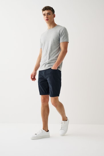 Motionflex 5 Pocket Chino Shorts For Mens Navy - DENIMS