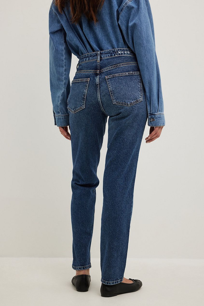 Slim Mid Waist Jeans - DENIMS