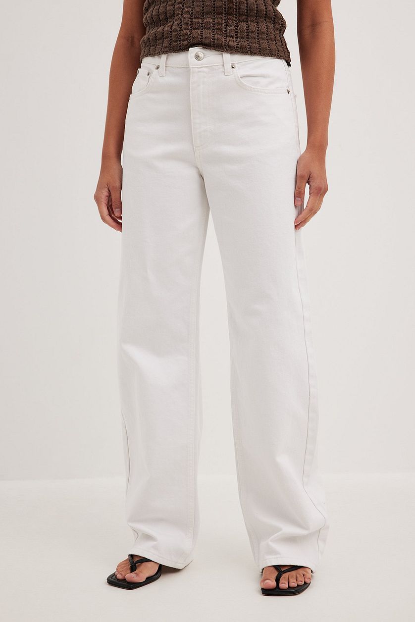 Straight Mid Waist Jeans - DENIMS