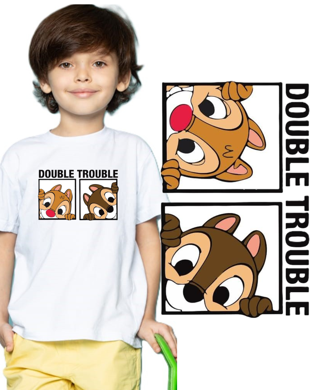 Double Trouble Kids Printed t-Shirt