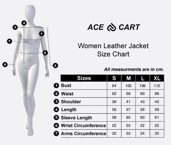 Black Women's Genuine Leather Jacket