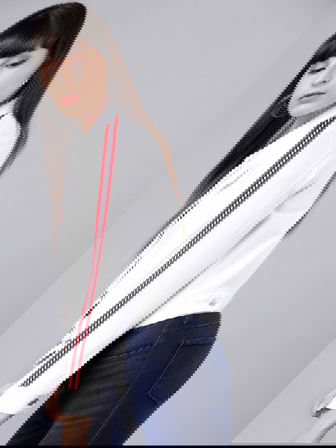 Women White Jacket - DENIMS