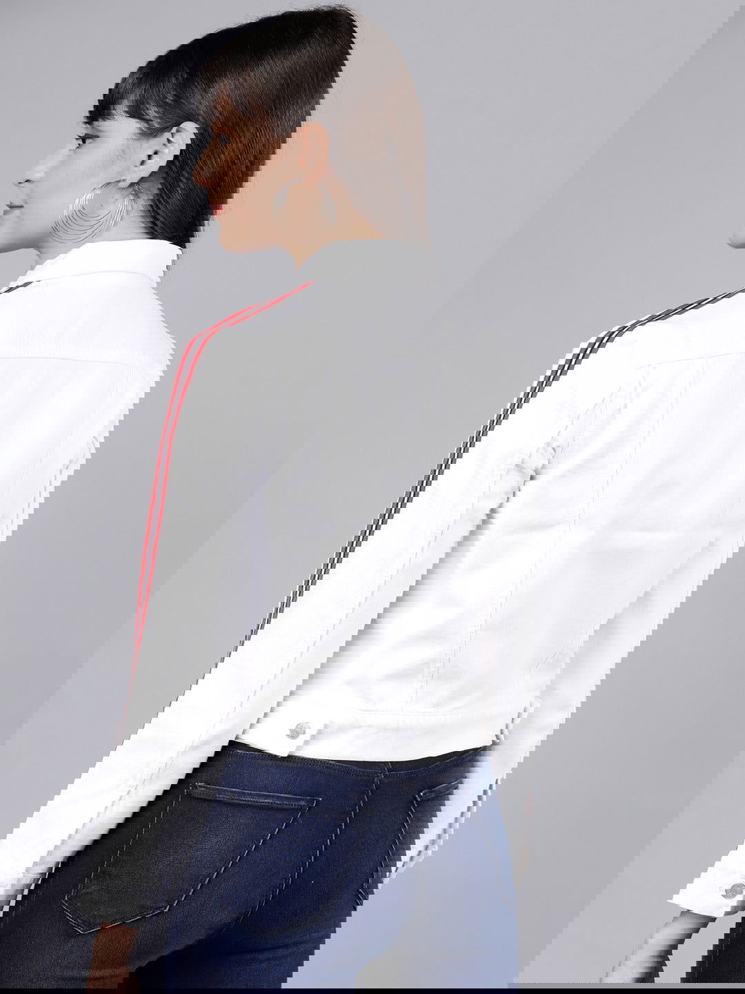 Women White Jacket - DENIMS
