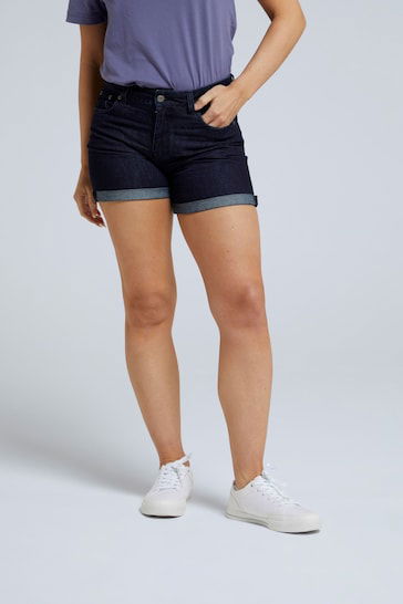 Womens Blue Skye Organic Shorts For Women - DENIMS