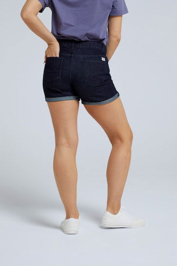 Womens Blue Skye Organic Shorts For Women - DENIMS