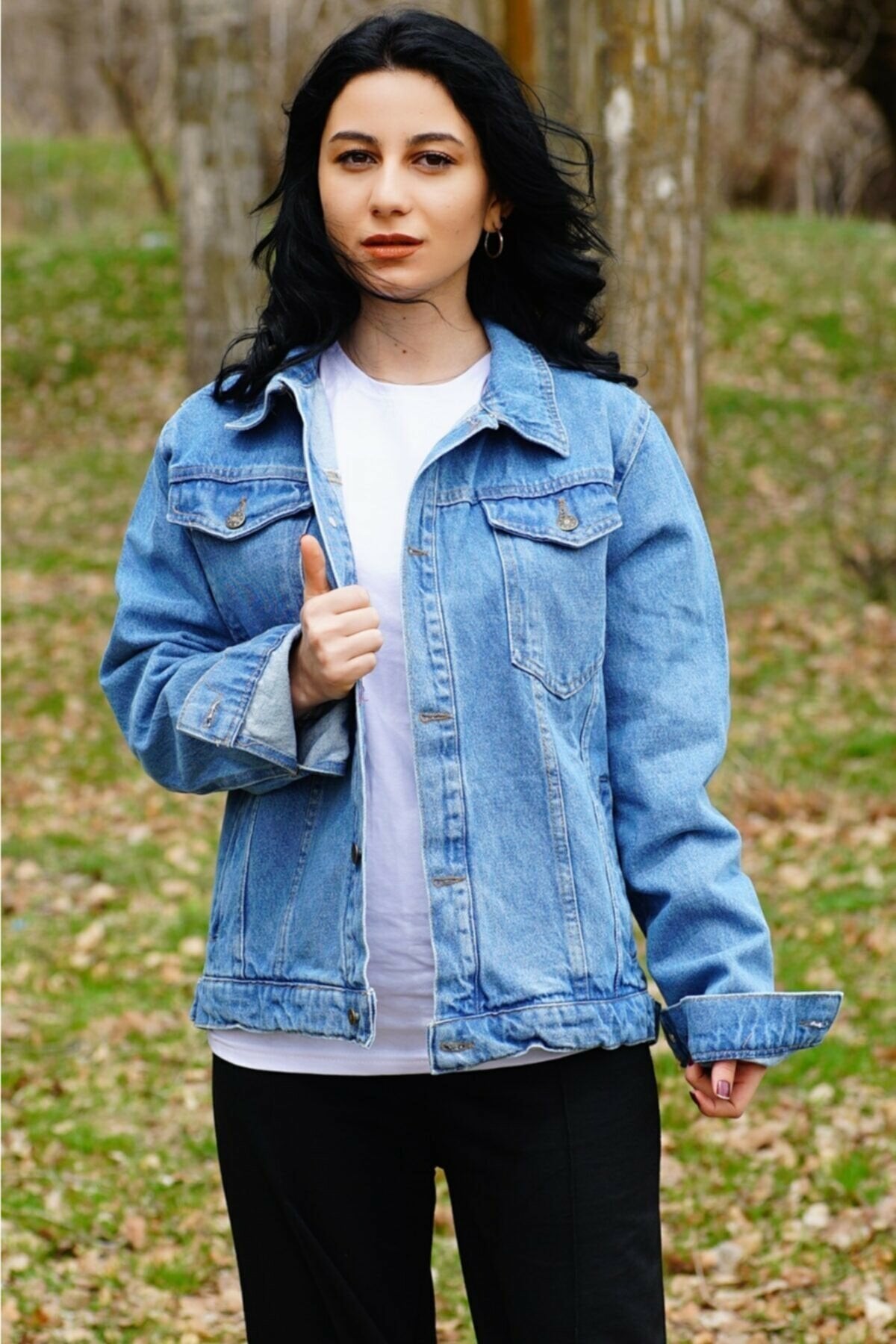 Couple Denim Jacket Light Blue - DENIMS - Denim Jackets -