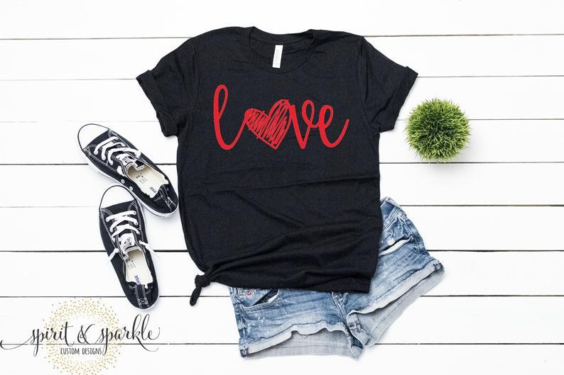 Womens Valentine Day Shirt Valentine T-Shirt