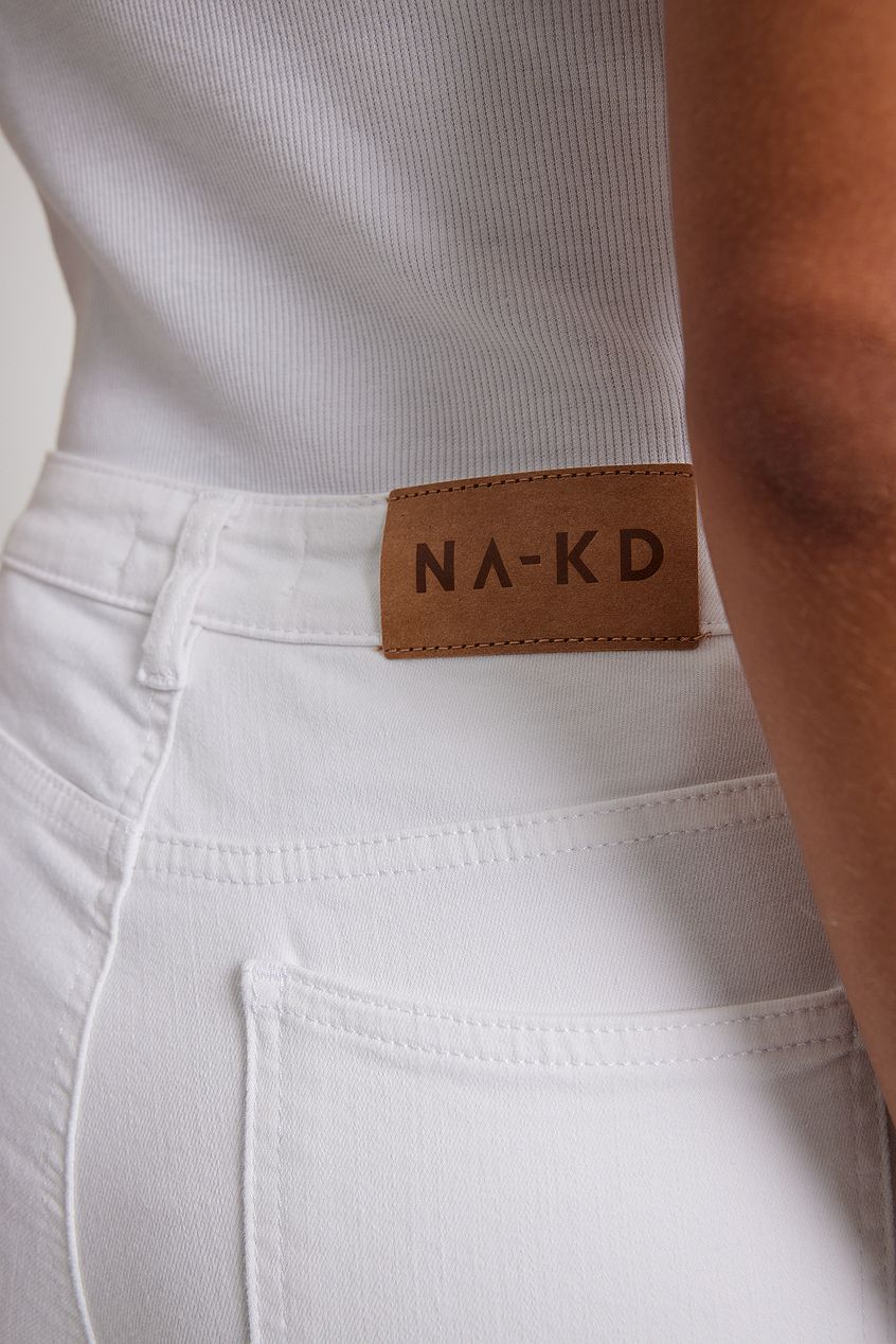 Flared High Waist Stretch Jeans For Womens - DENIMS - Jeans -