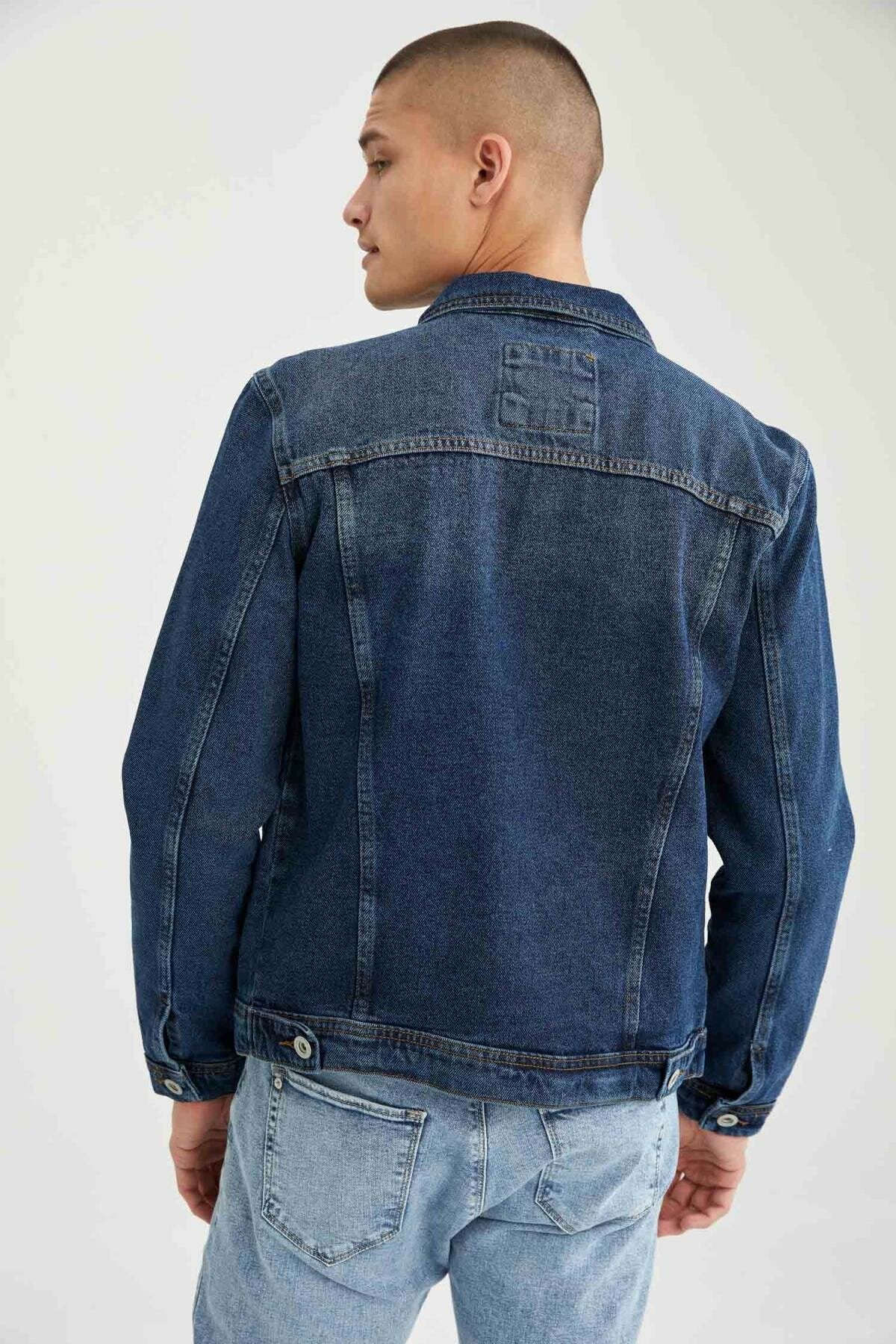 HB Mens Denim Jacket Stretchable Fine Lycra - DENIMS - Denim Jacket -