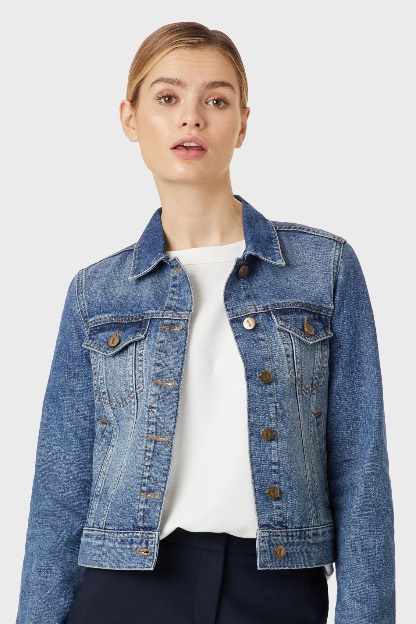 Hobbs Blue Mariam Jacket - DENIMS - Denim Jackets -