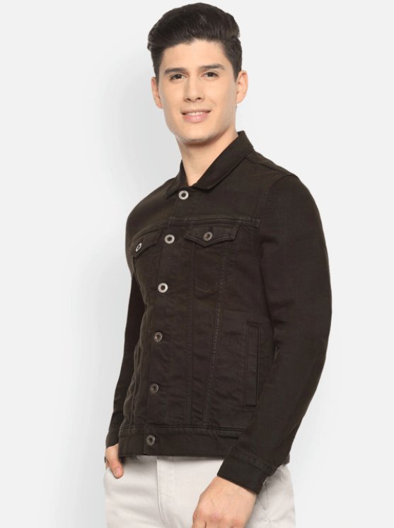 Mens Denim Jacket Black - DENIMS - Denim Jacket -