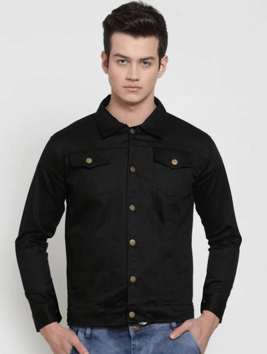 Mens Denim Jacket Black - DENIMS - Denim Jacket -